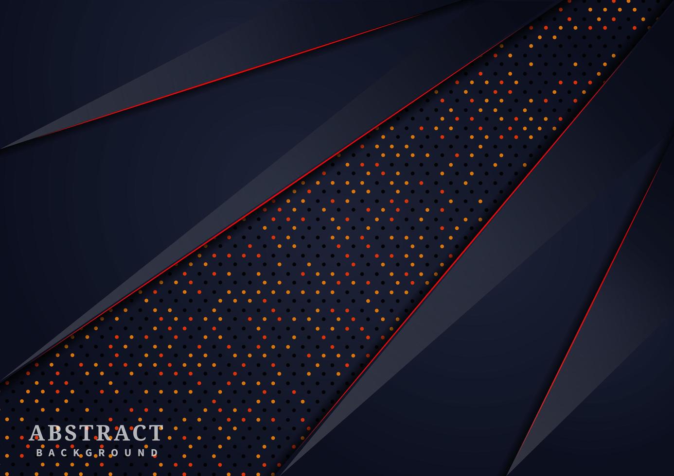 Abstract dark blue glitter overlapping layers vector