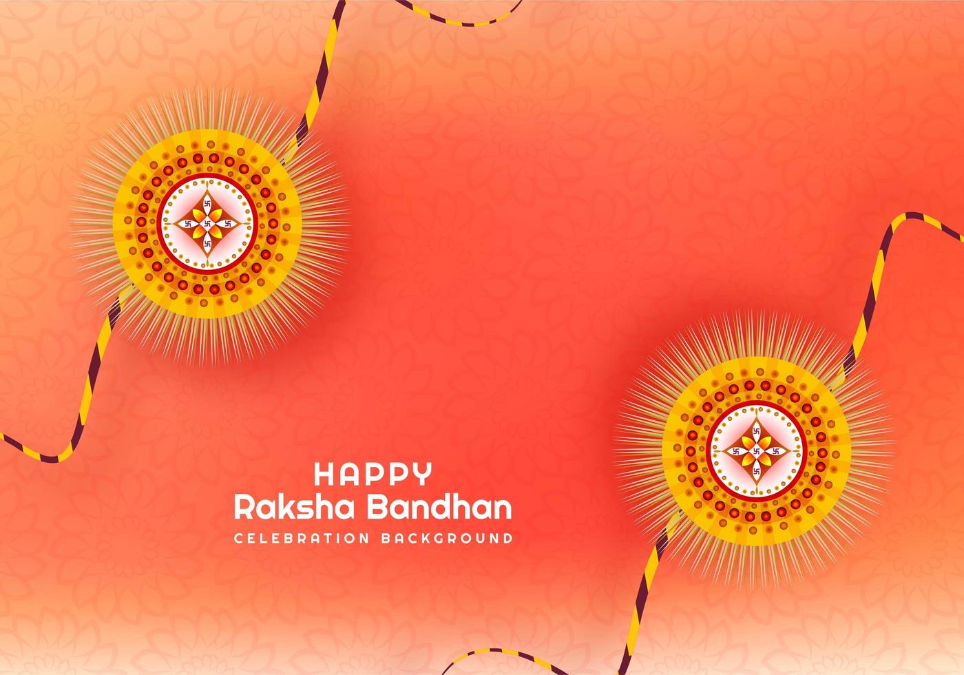 rakhi para el diseño de la tarjeta raksha bandhan vector