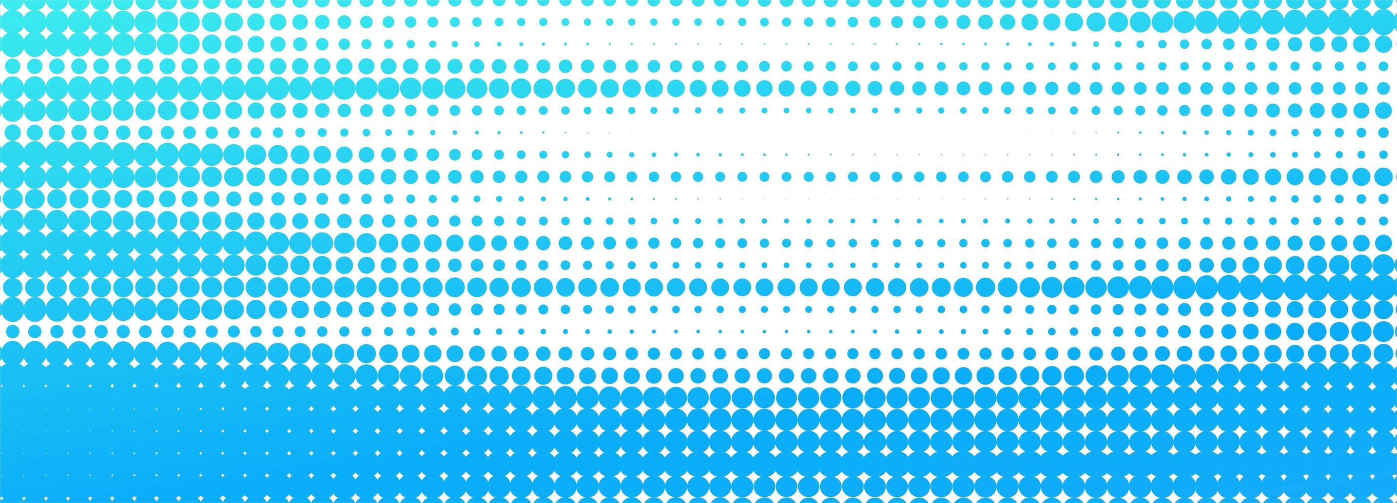 Abstract blue and white dotted banner background vector