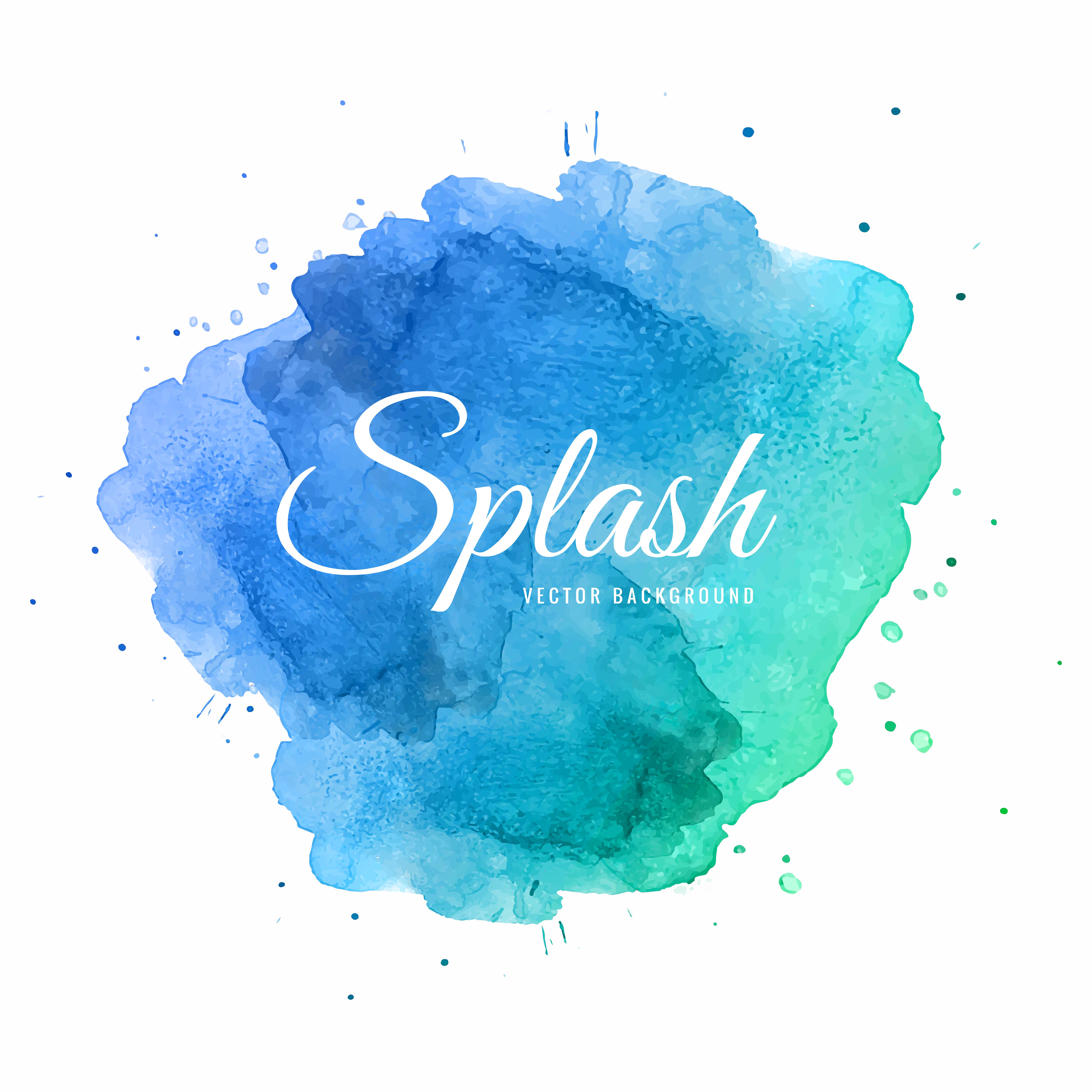 Abstract Blue, Teal Watercolor Splotch Texture 1225861 Vector Art at