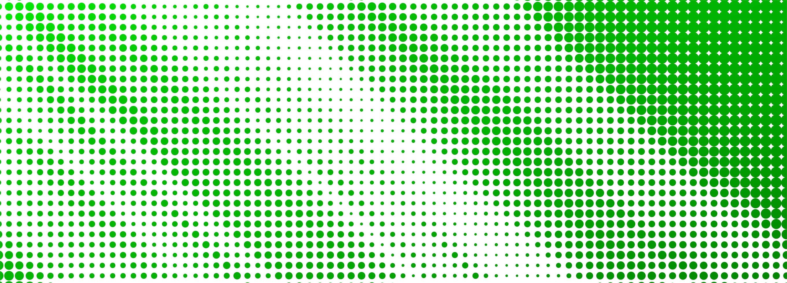 Abstract green dotted banner background vector