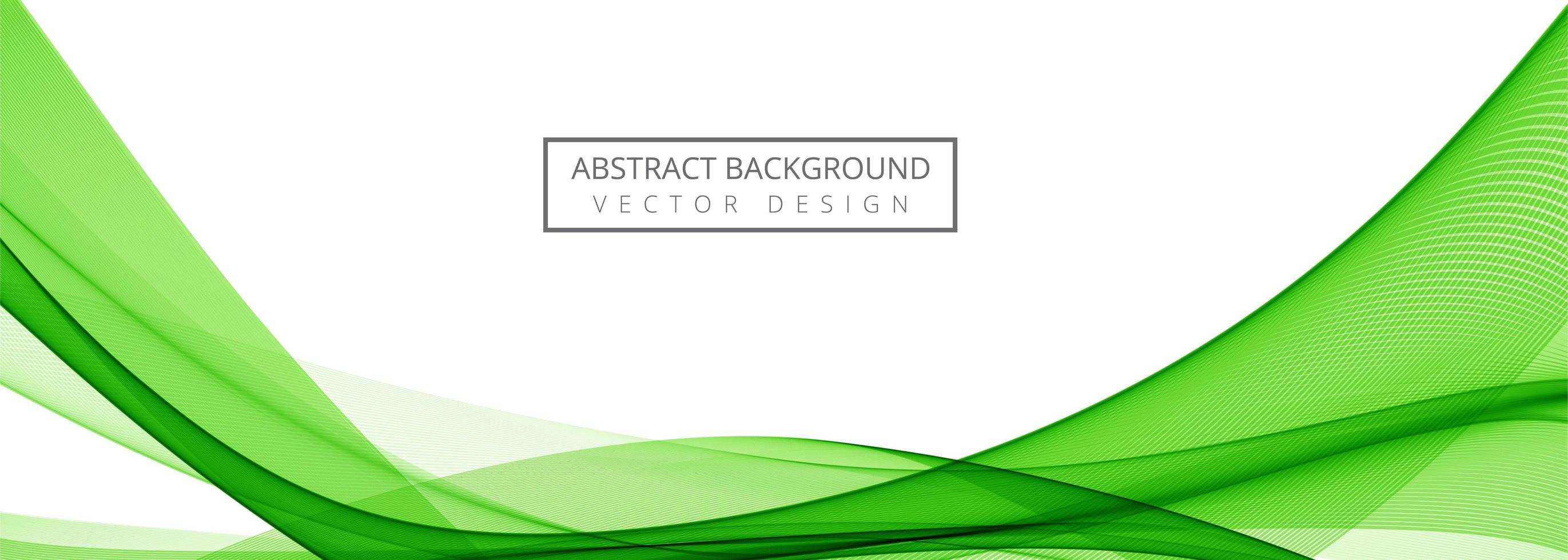 Modern Green Stylish Wave Banner vector