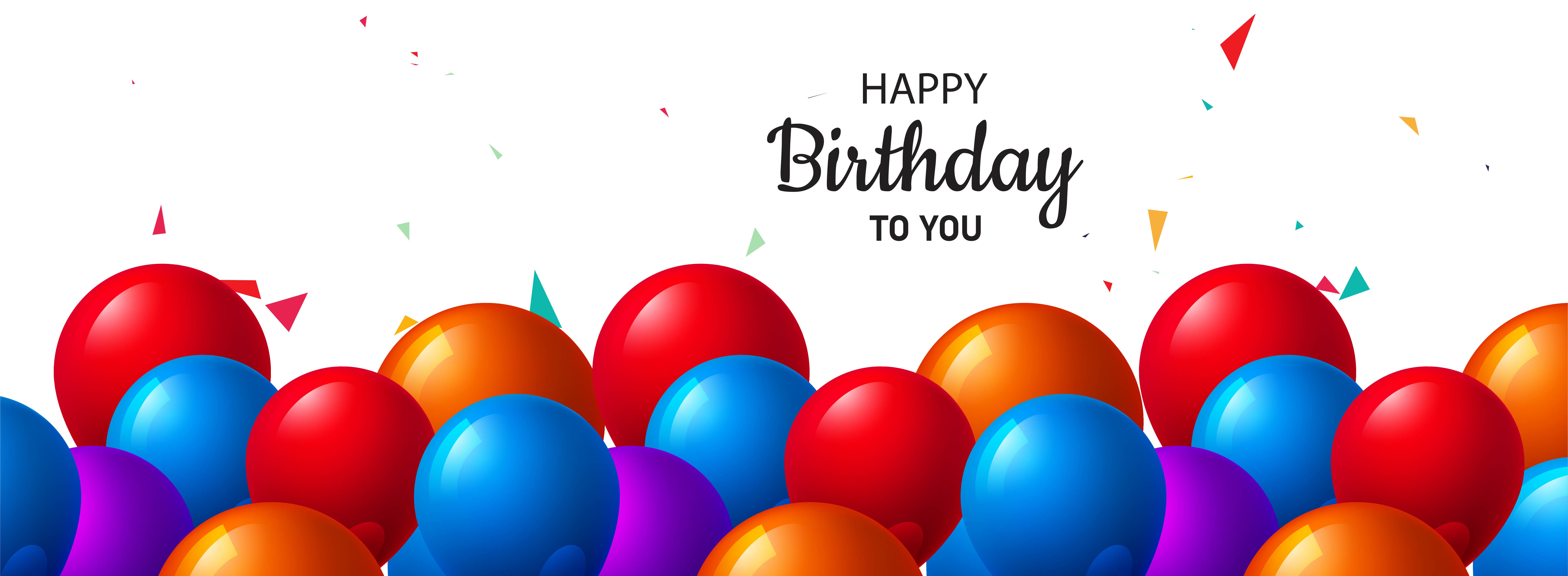 Free Vector  Beautiful birthday photo frame banner with balloons