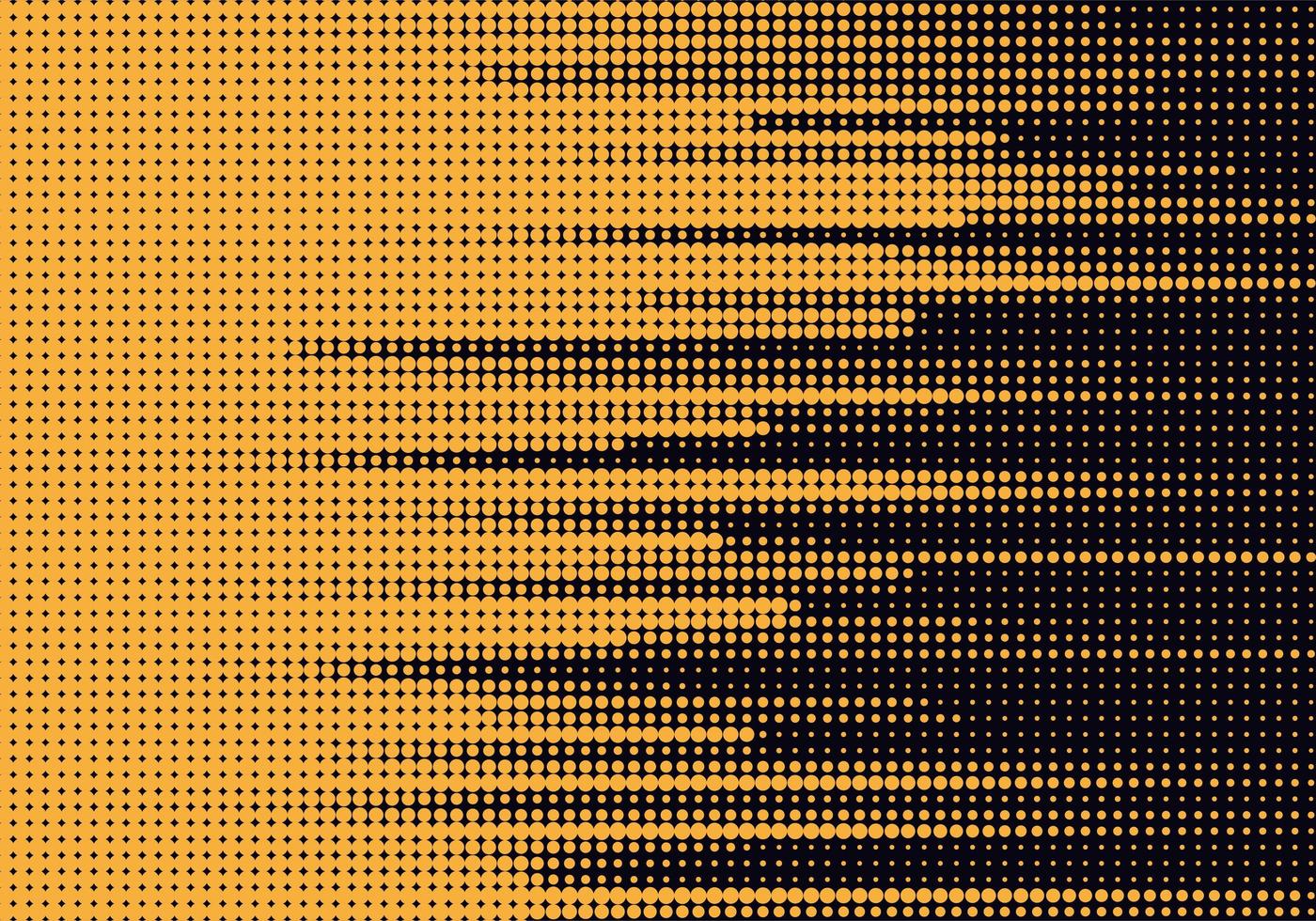 Abstract Dotted Yellow Lines on Black vector