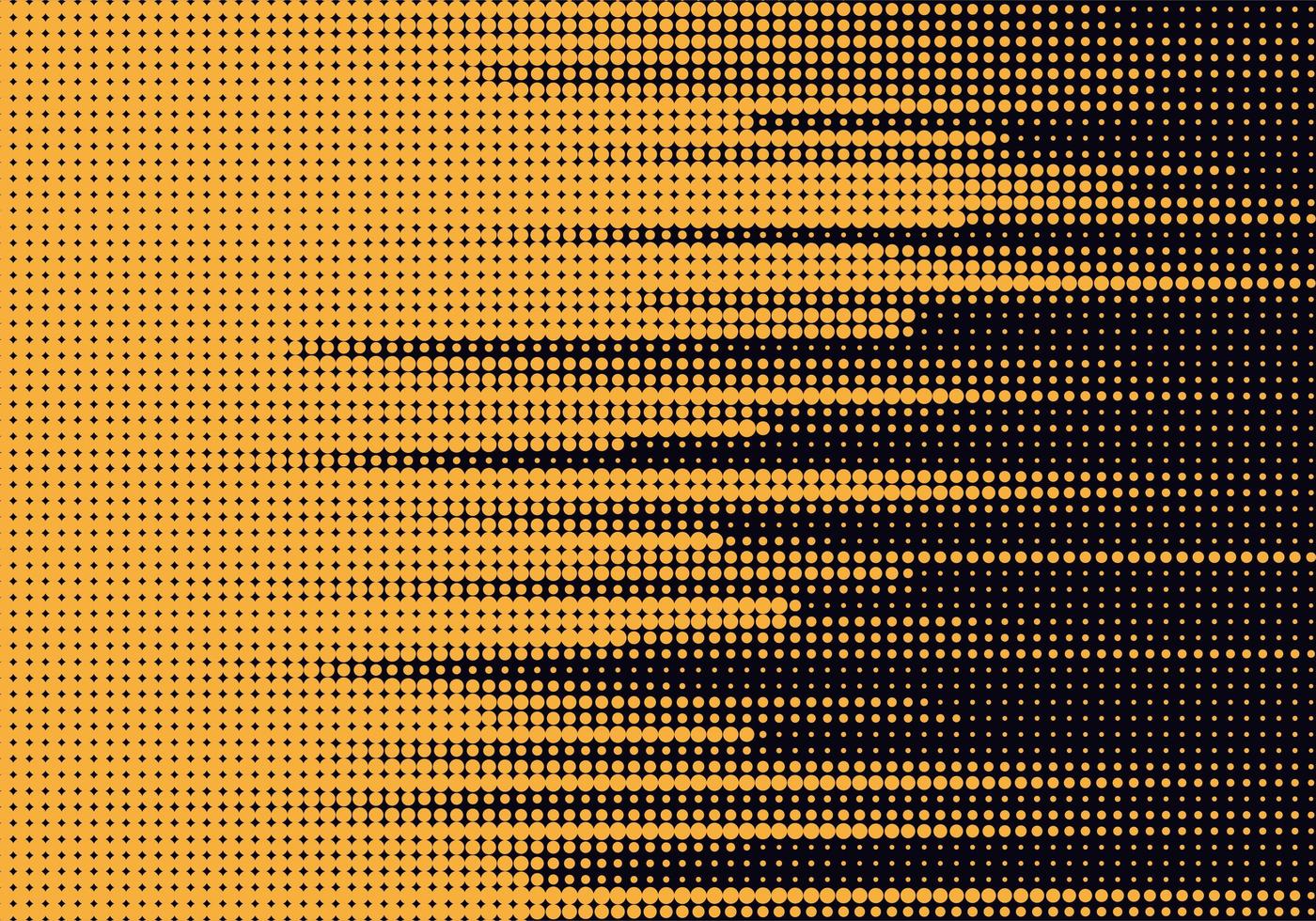 Abstract Dotted Yellow Lines on Black vector