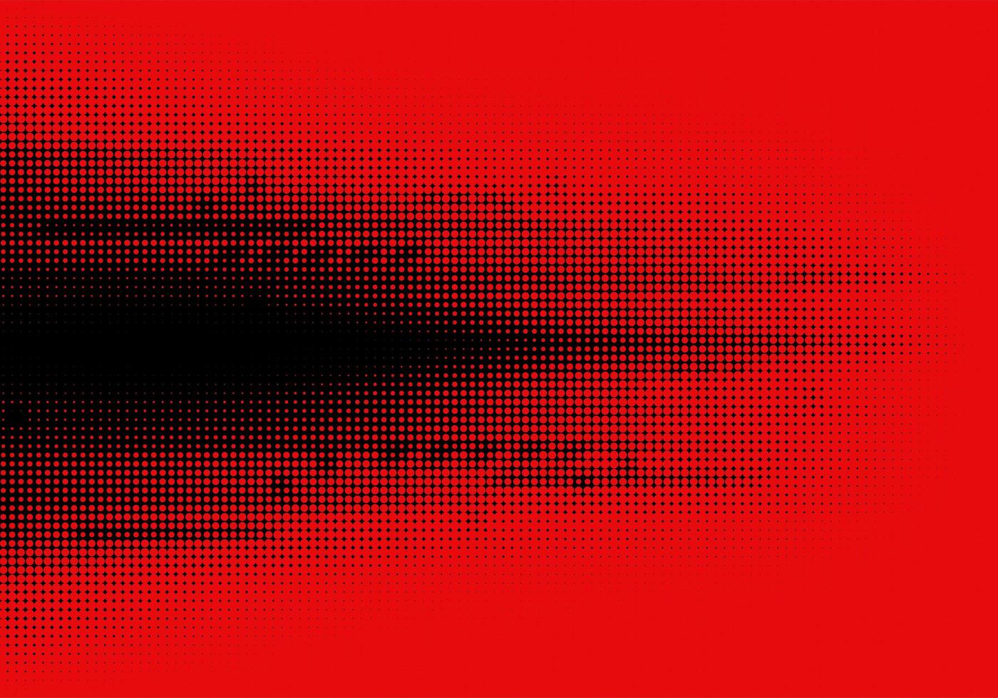 Abstract Black Halftone on Red Background vector