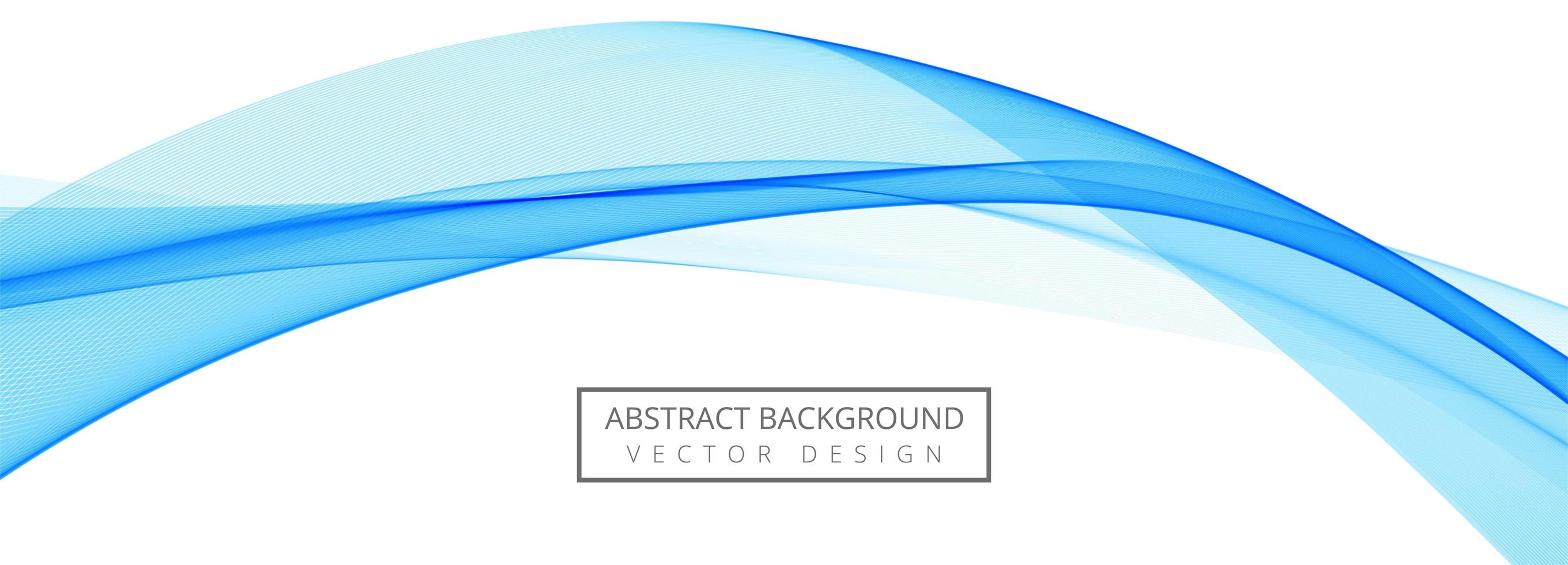 Abstract Blue Creative Business Wave Banner vector