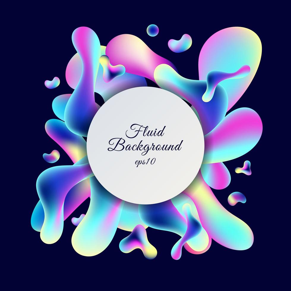 Trendy neon gradient  background vector