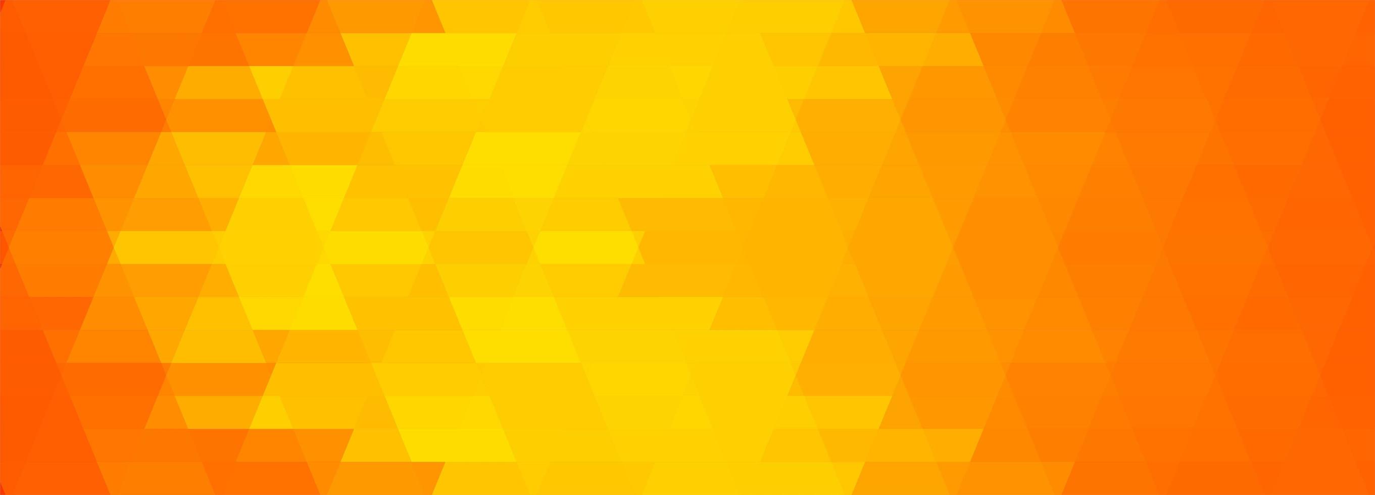 banner geométrico poligonal amarillo abstracto vector