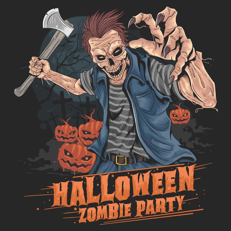 Zombie Halloween Party  vector