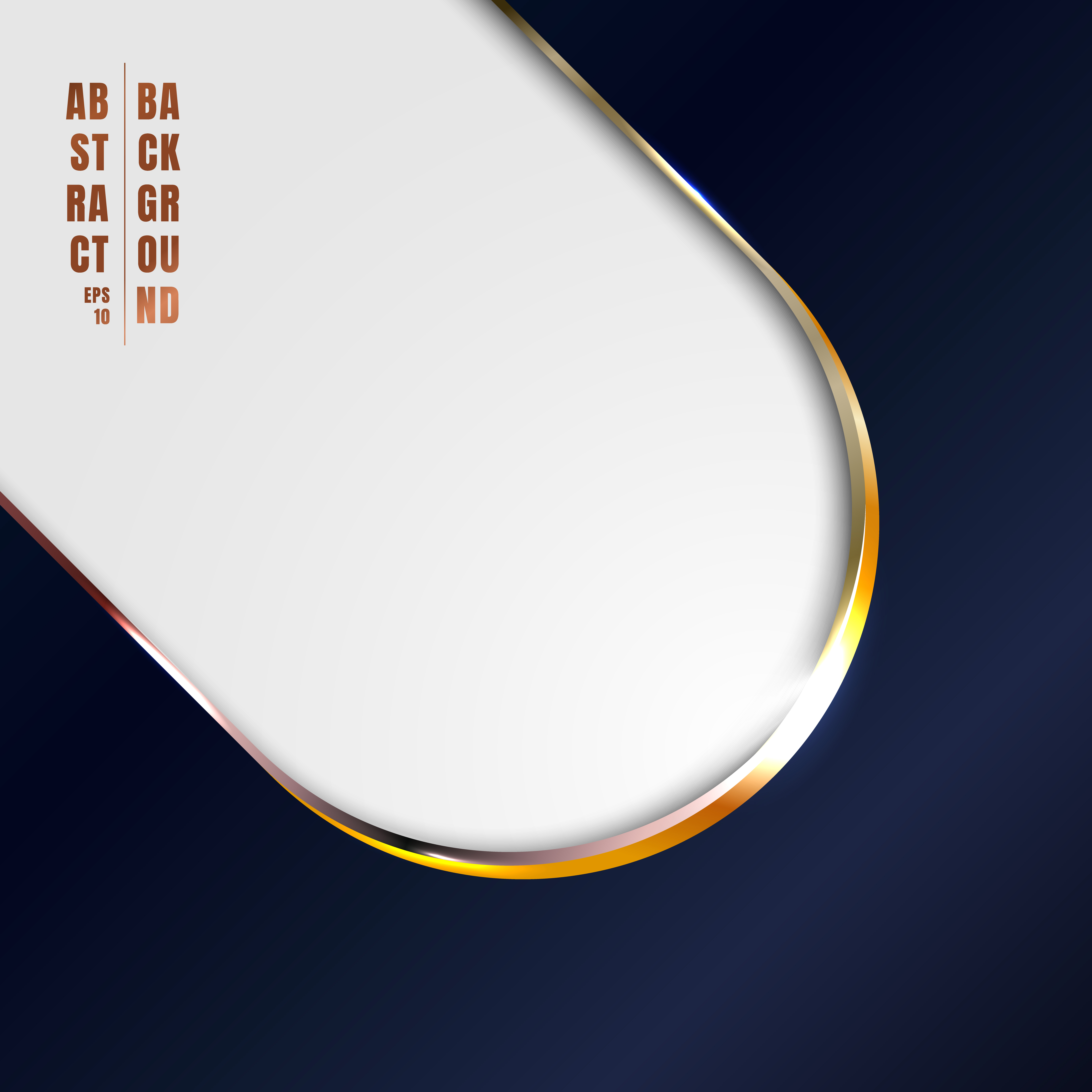 Abstract blue and golden metallic border 1225966 Vector Art at Vecteezy