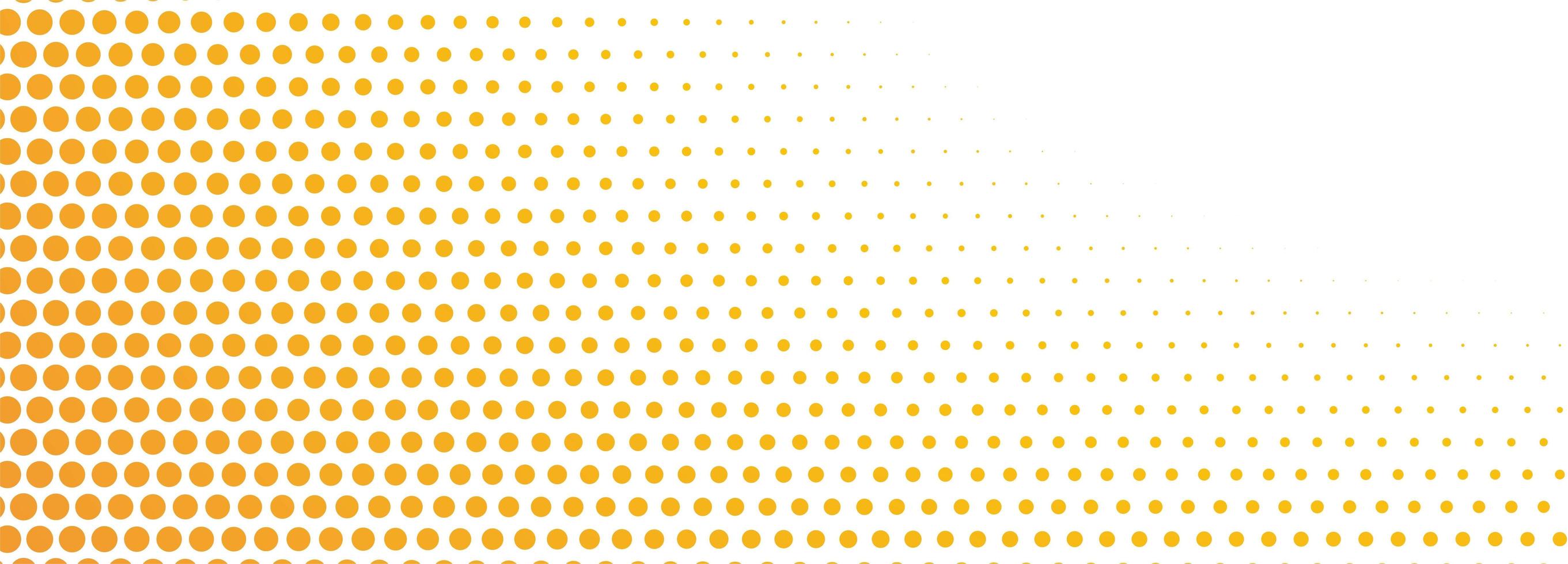 Abstract Orange Halftone Dots Banner vector
