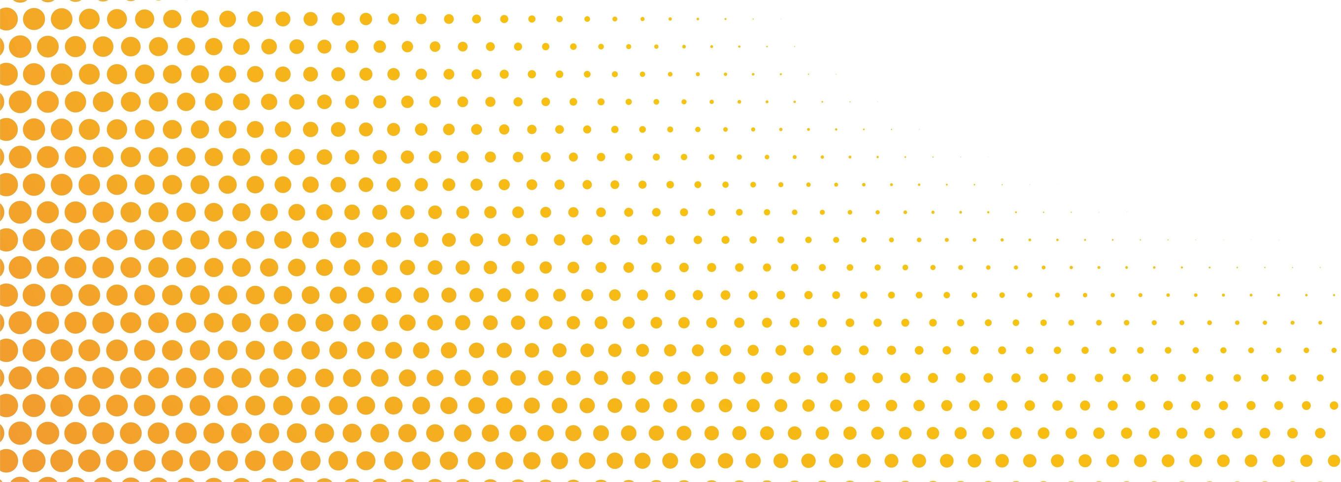 Abstract Orange Halftone Dots Banner vector