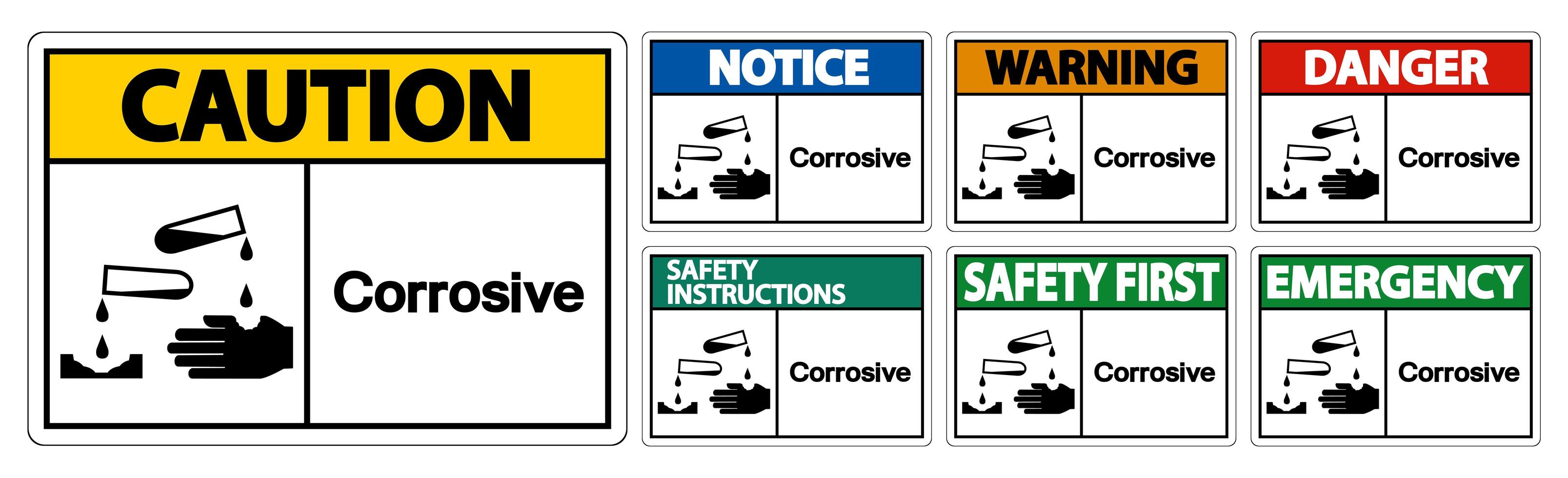 Corrosive Symbol Sign  vector