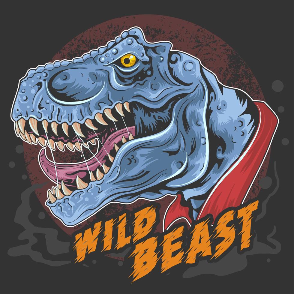 T-Rex dinosaur beast vector