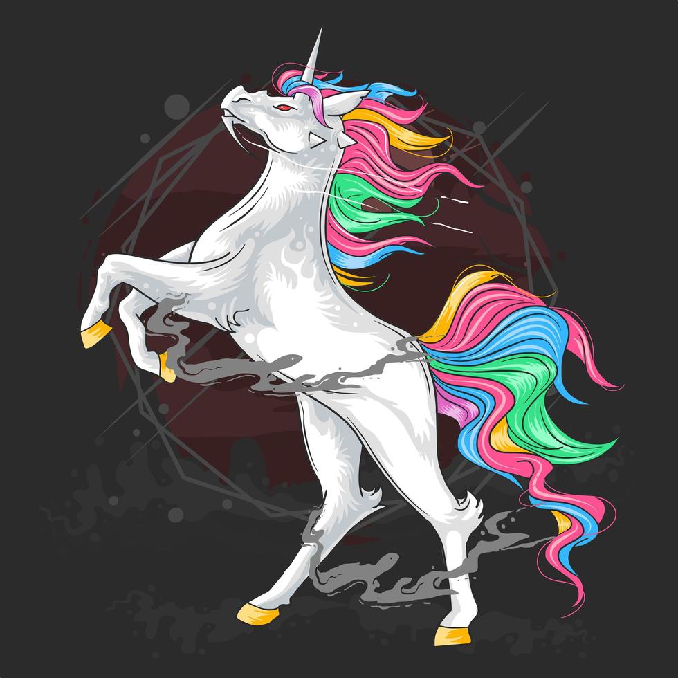 unicornios de pie vector