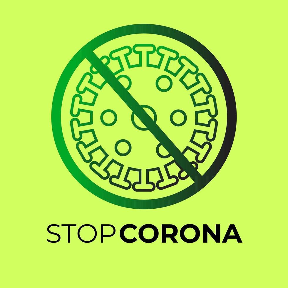 corona de parada negra y verde vector