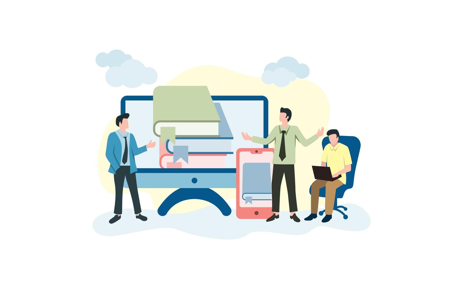 People activity related to online learning vector