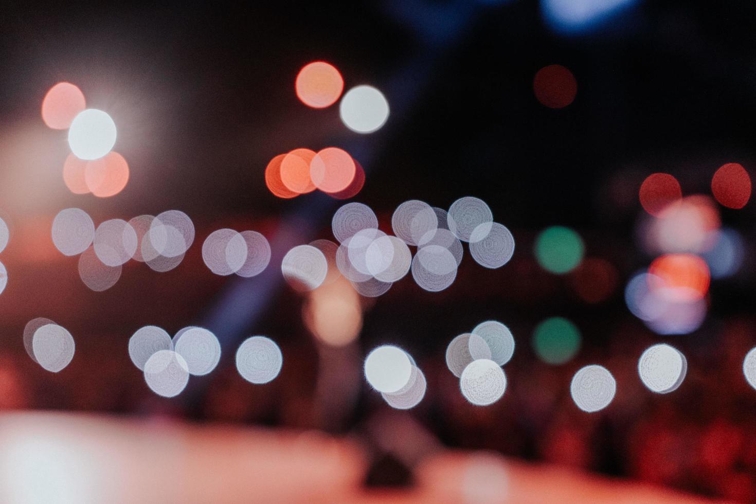 Bokeh city lights photo