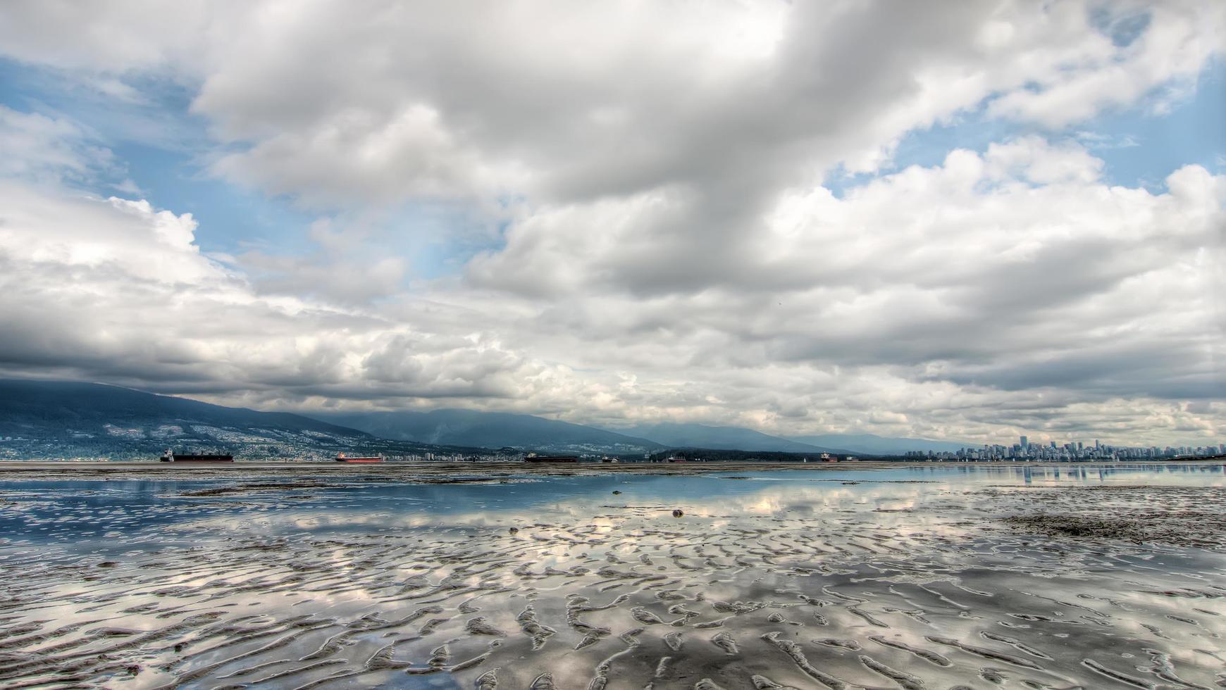 Shore at low tide photo