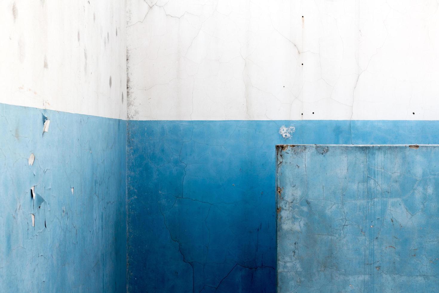 Blue concrete wall photo