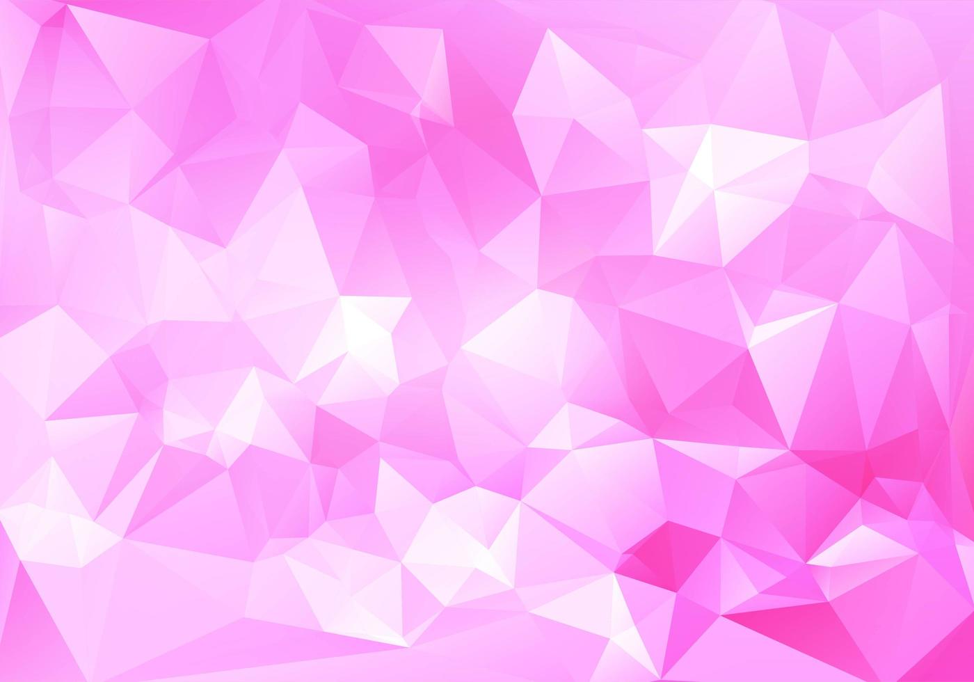 Fondo abstracto rosa bajo polígono vector