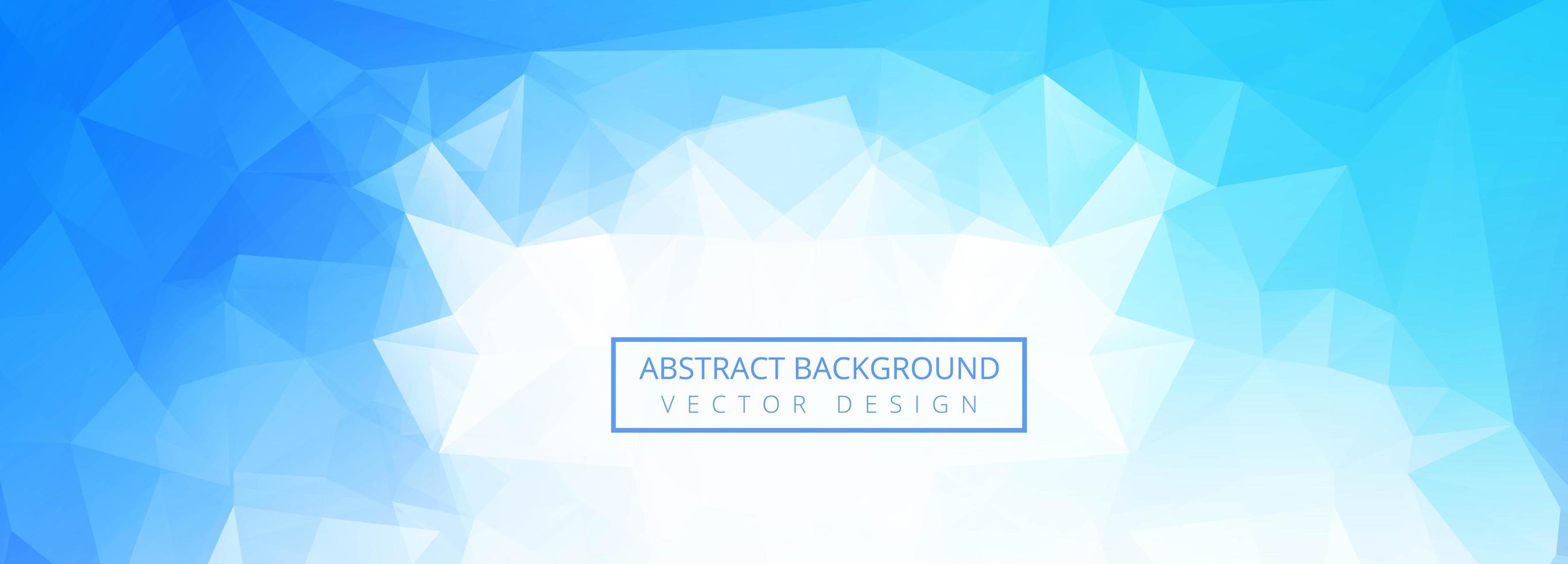 Abstract blue polygon banner background vector