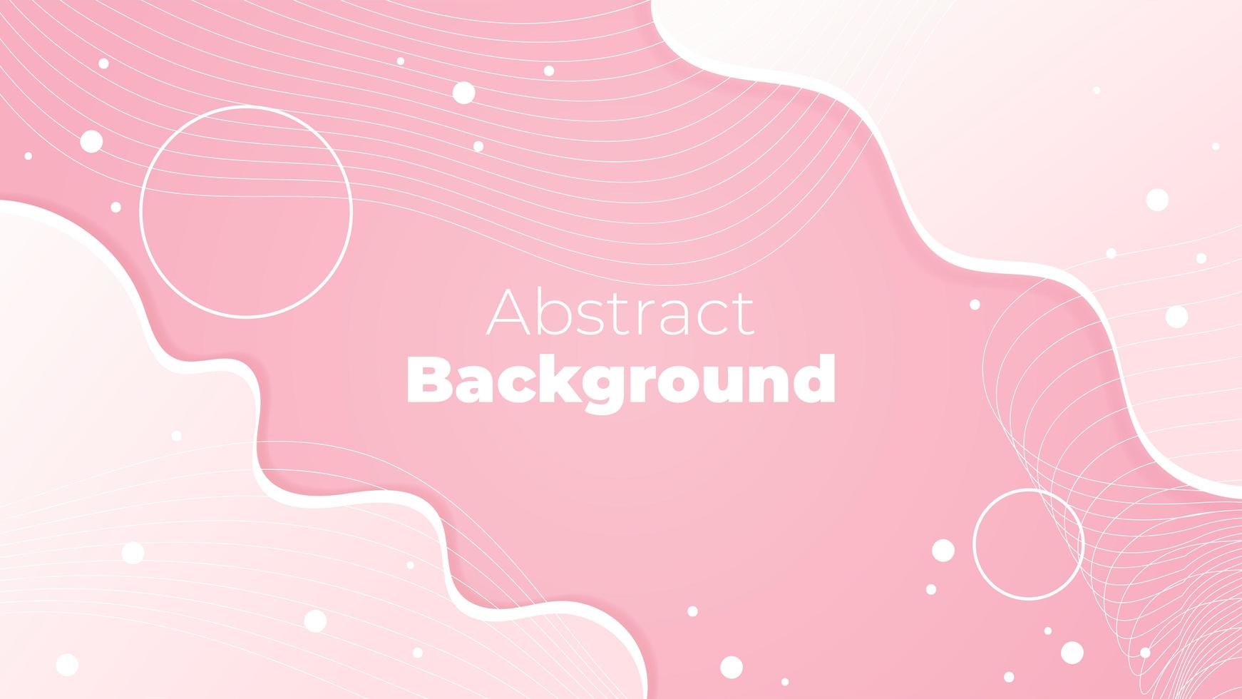 Abstract Pink Fluid Design vector