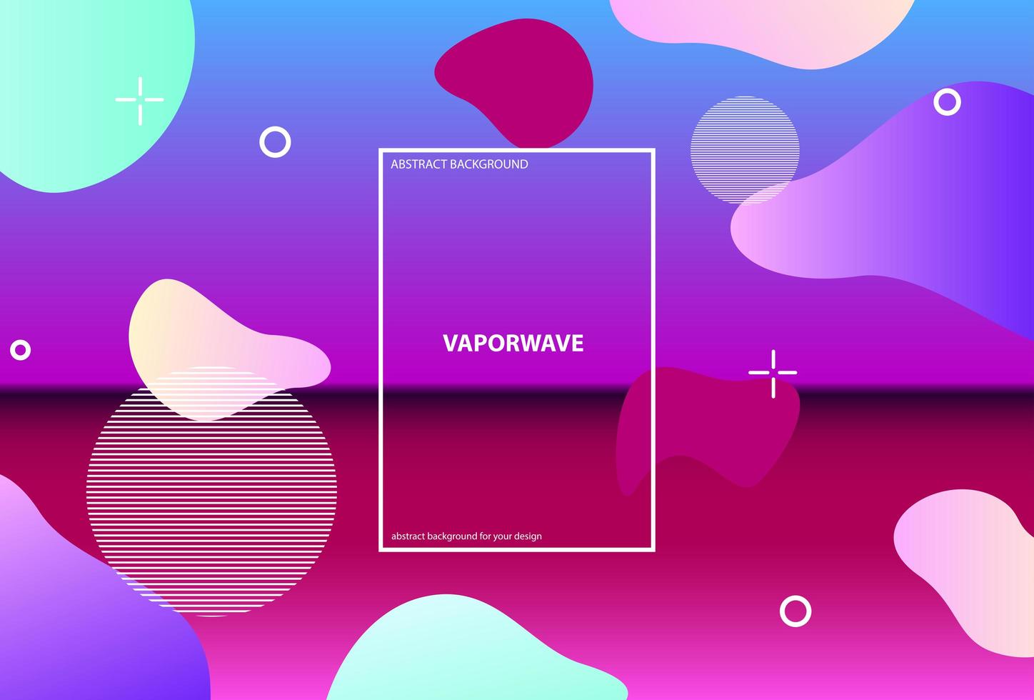 Holographic design with different geometric shapes  vector