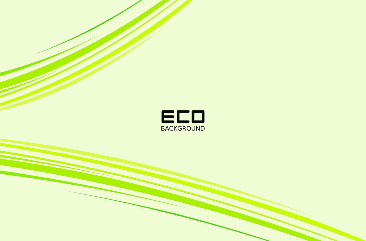 Green eco-friendly design with dynamic lines vector