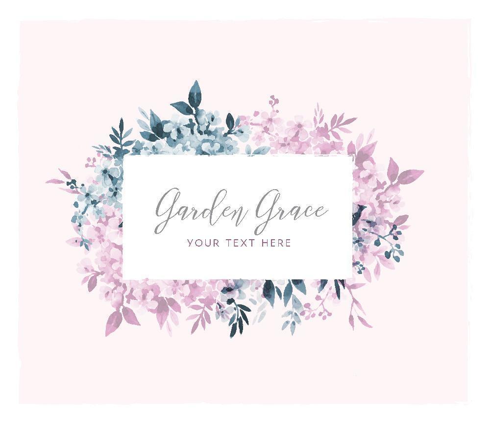 Soft Lilac Watercolor Sign vector