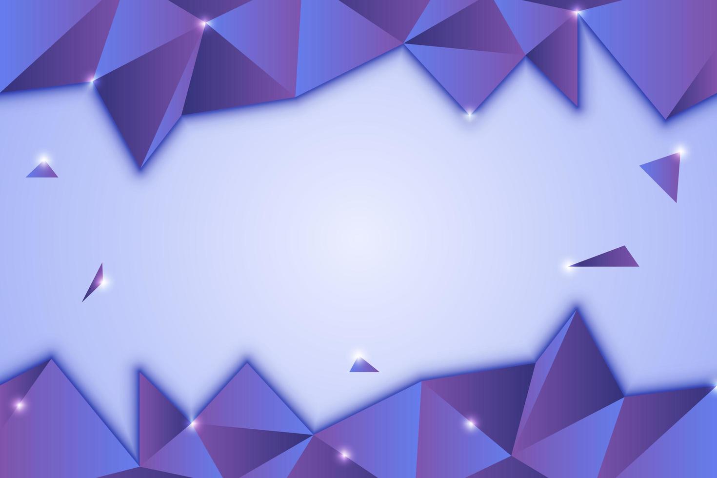 Abstract purple gradient low polygon design vector