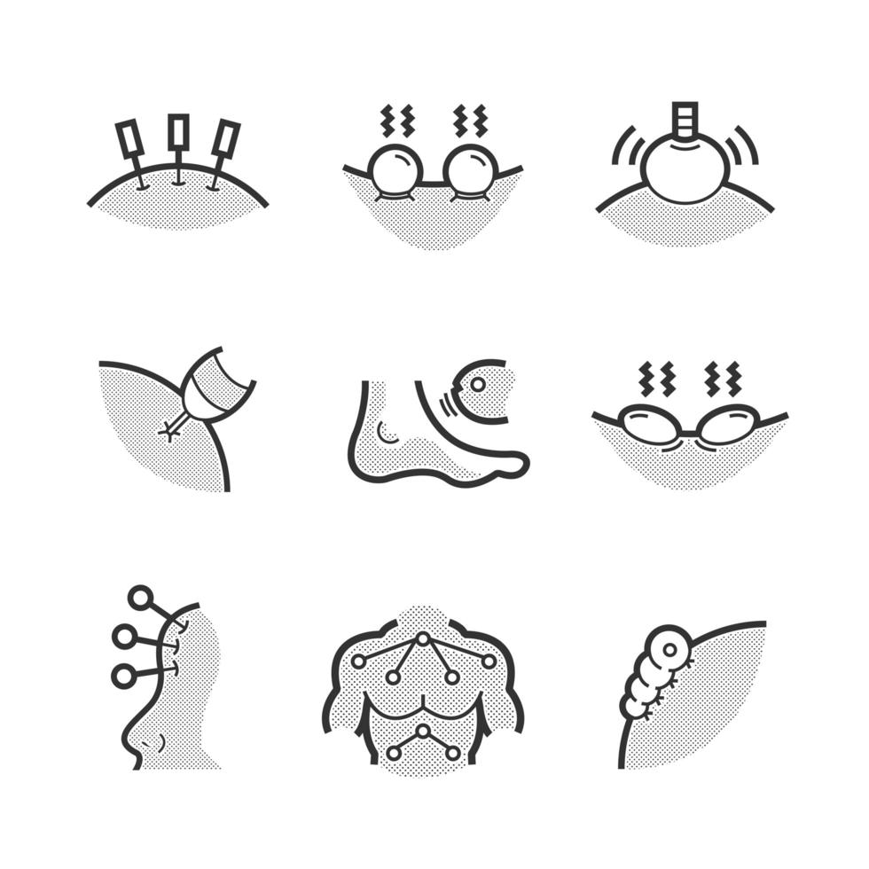 Set of Alternative Medicine Icons vector