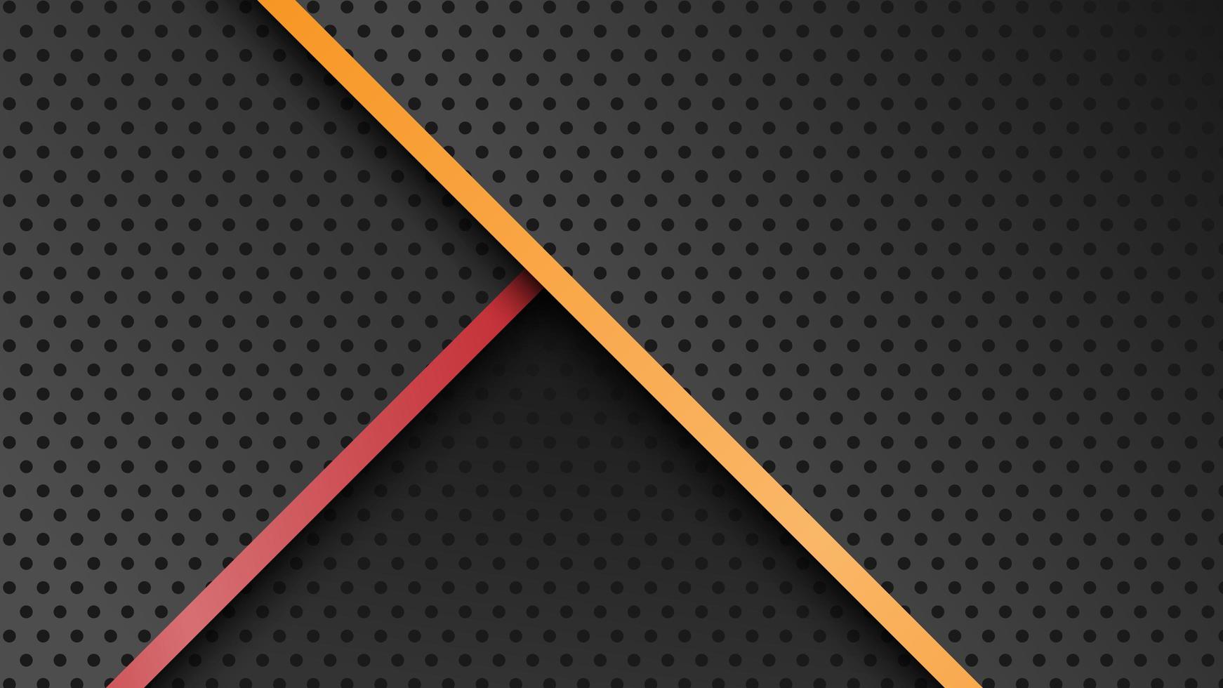 Abstract Modern Overlapping Metallic Black Background  vector