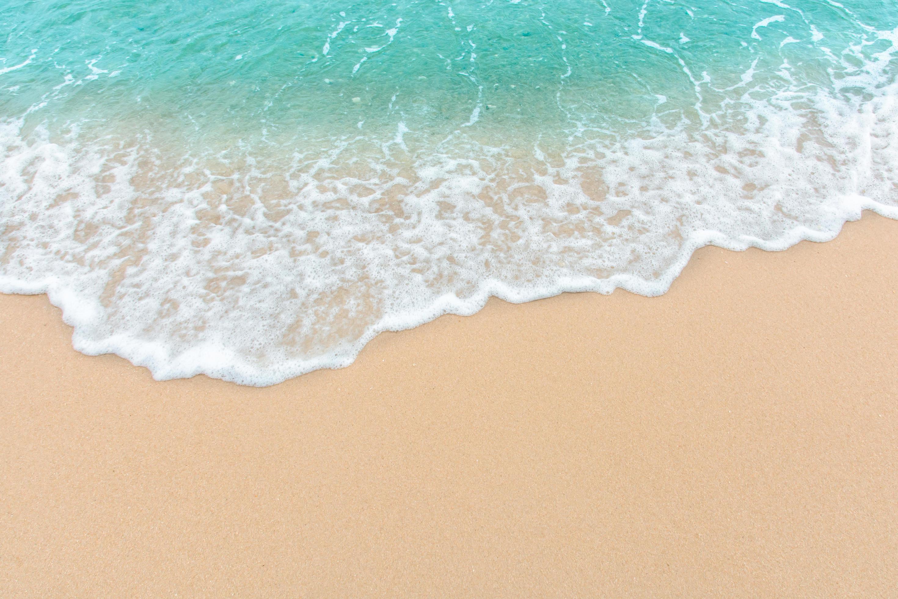 Summer Beach Concept Of An Ocean Wave On Empty Sandy Beach 1226527