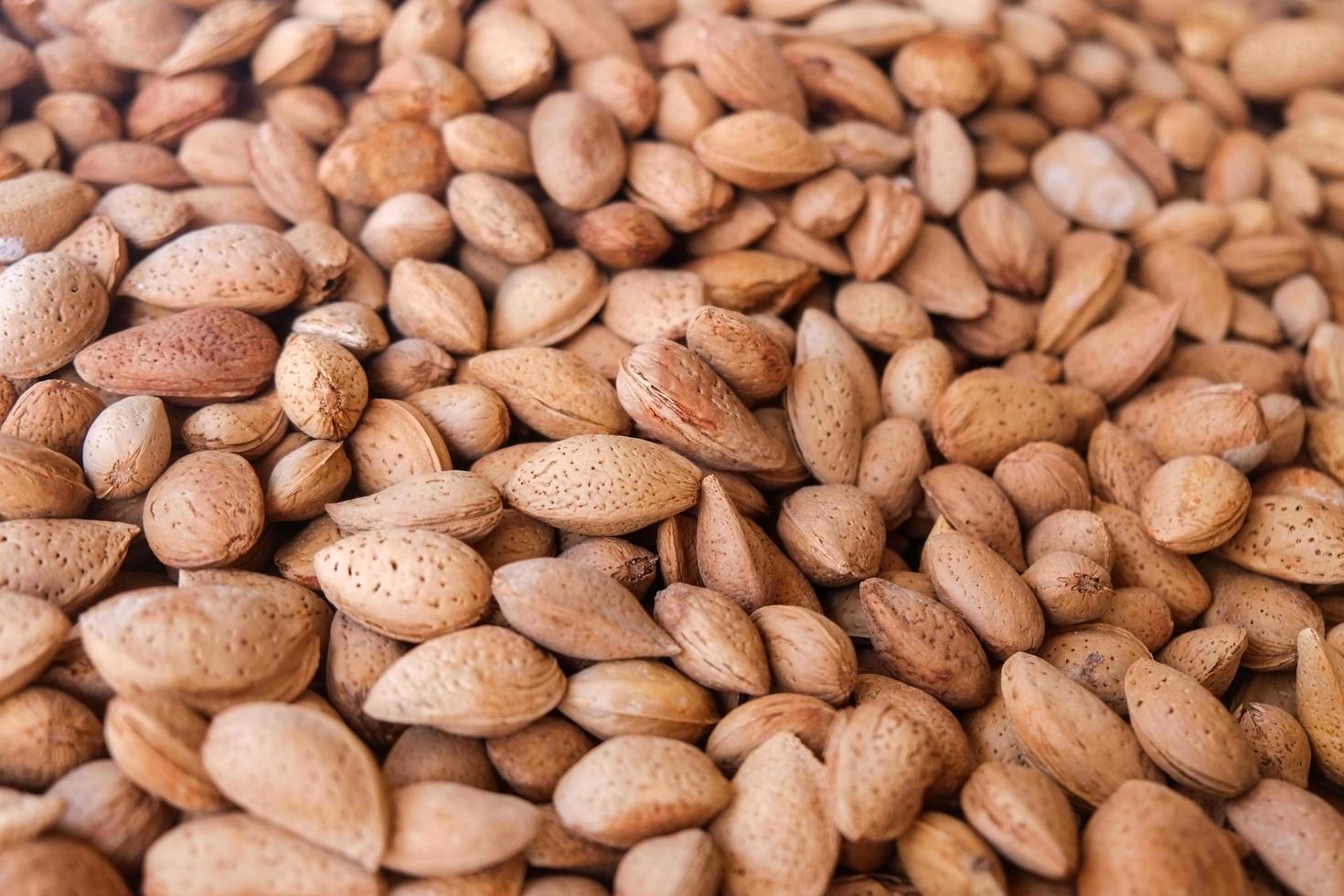 Heap of whole almonds  photo