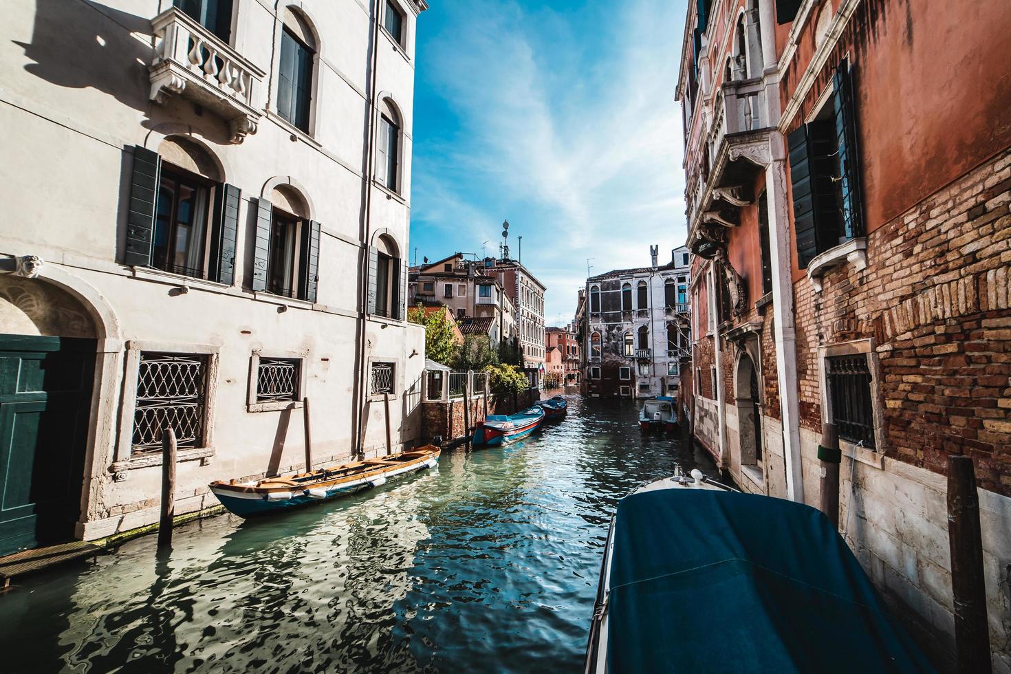 View of a canal in Venice photo