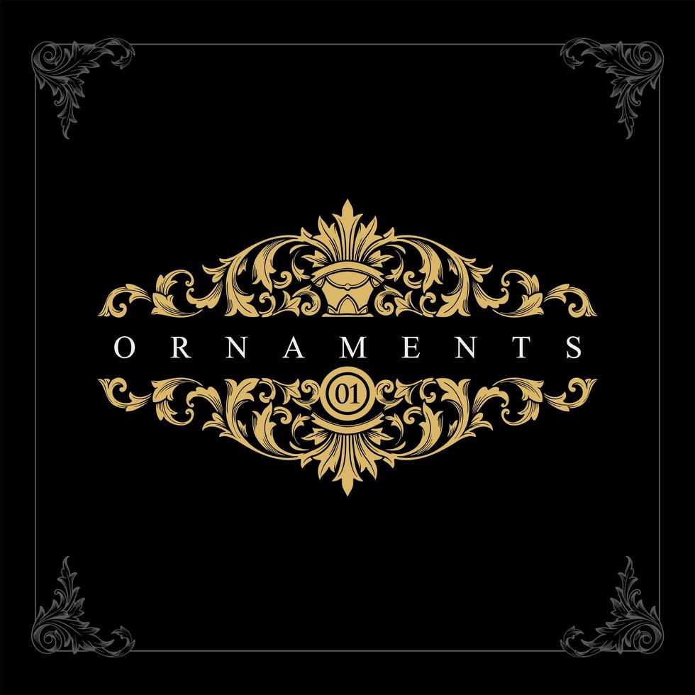 Luxury brand Ornaments vector