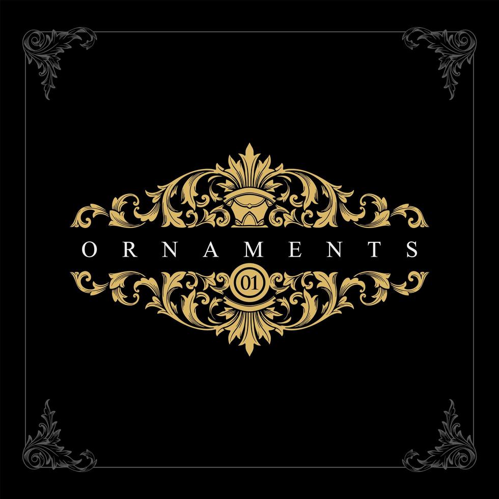 Luxury brand Ornaments vector