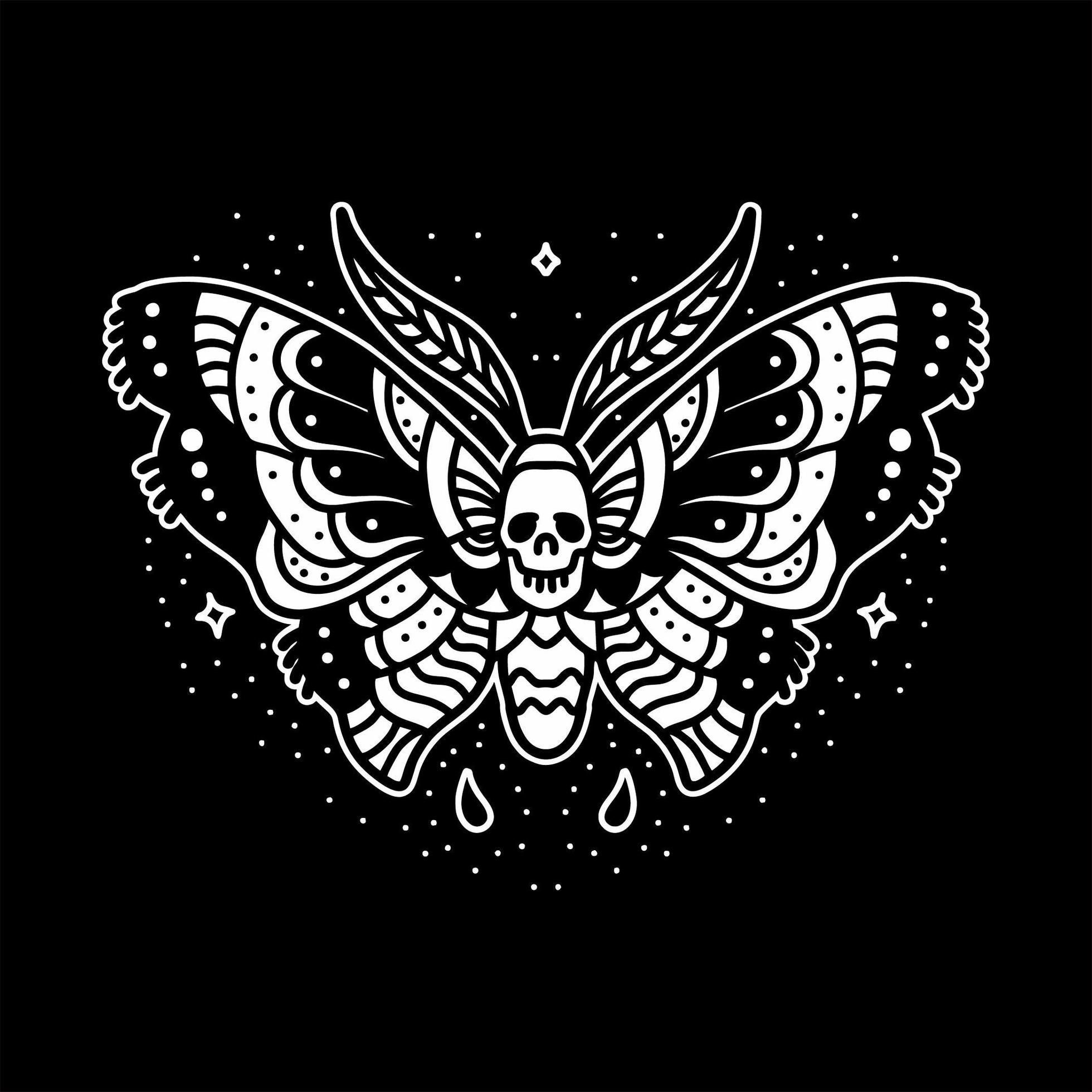 Dark butterfly tattoo design 1227502 Vector Art at Vecteezy