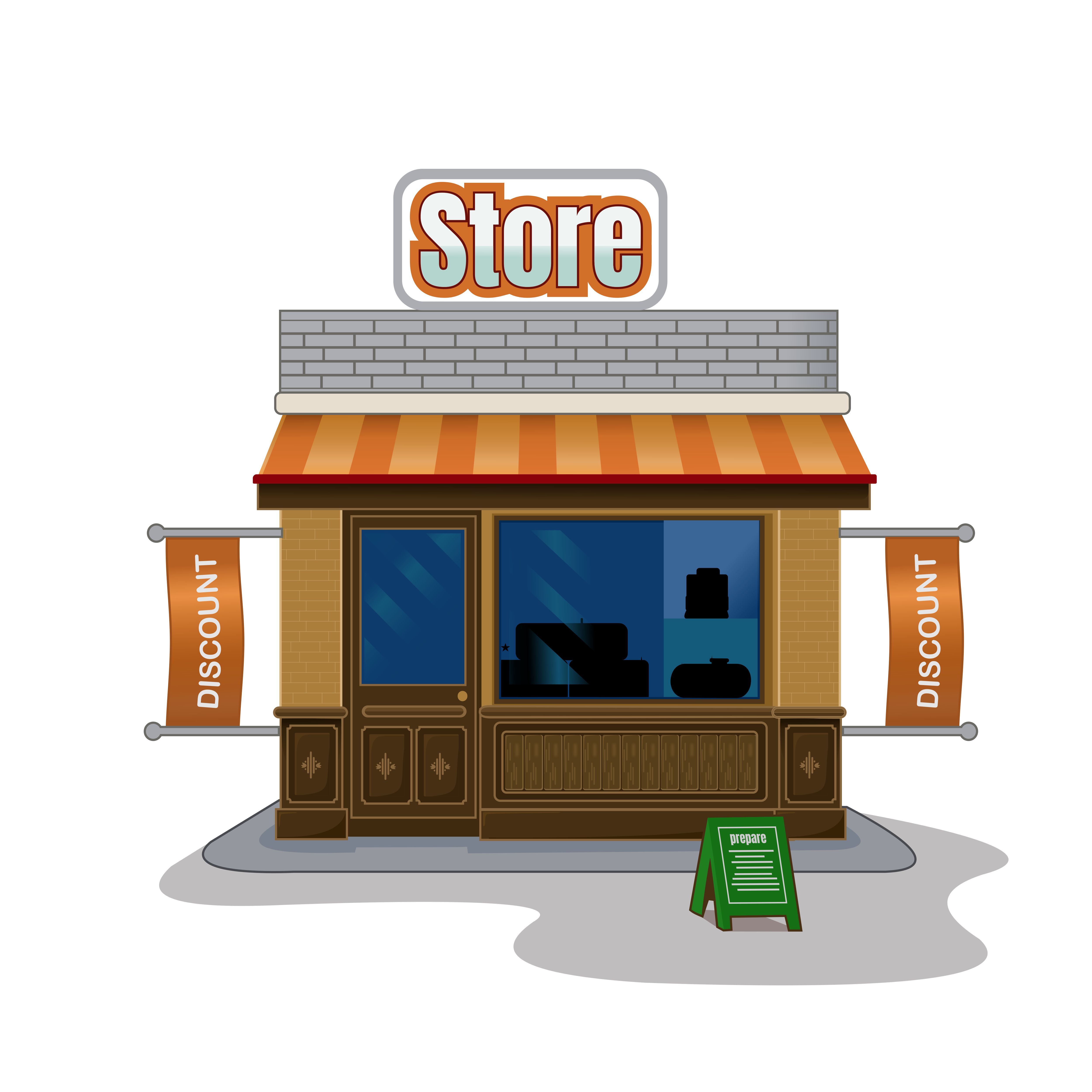 Storefront flat  design 1227689 Vector  Art at Vecteezy