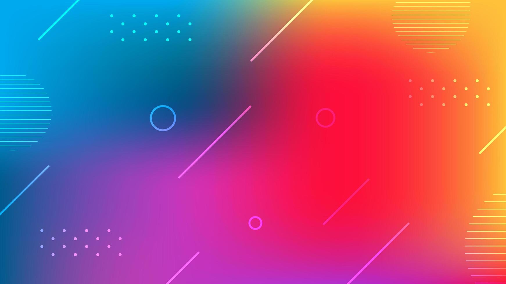 Trendy color gradient creative background vector