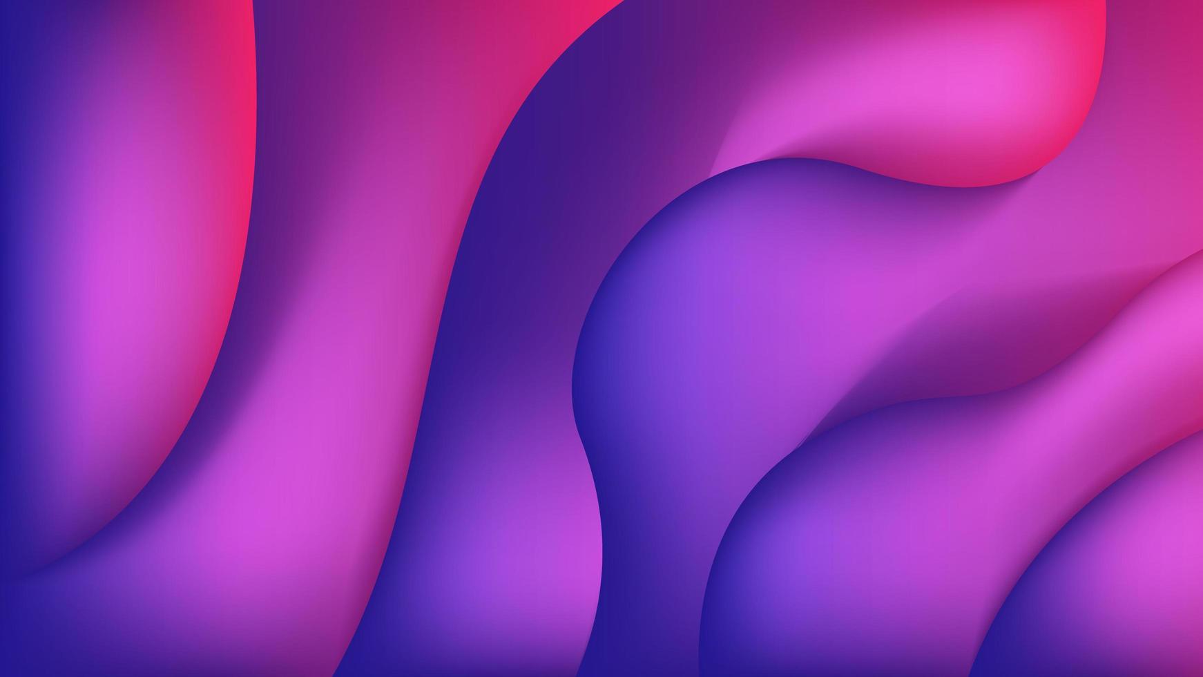 Purple blue liquid banner background vector