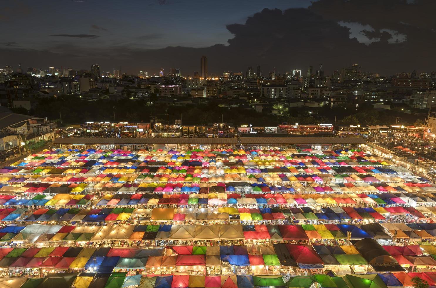 Rathcada night market at night photo