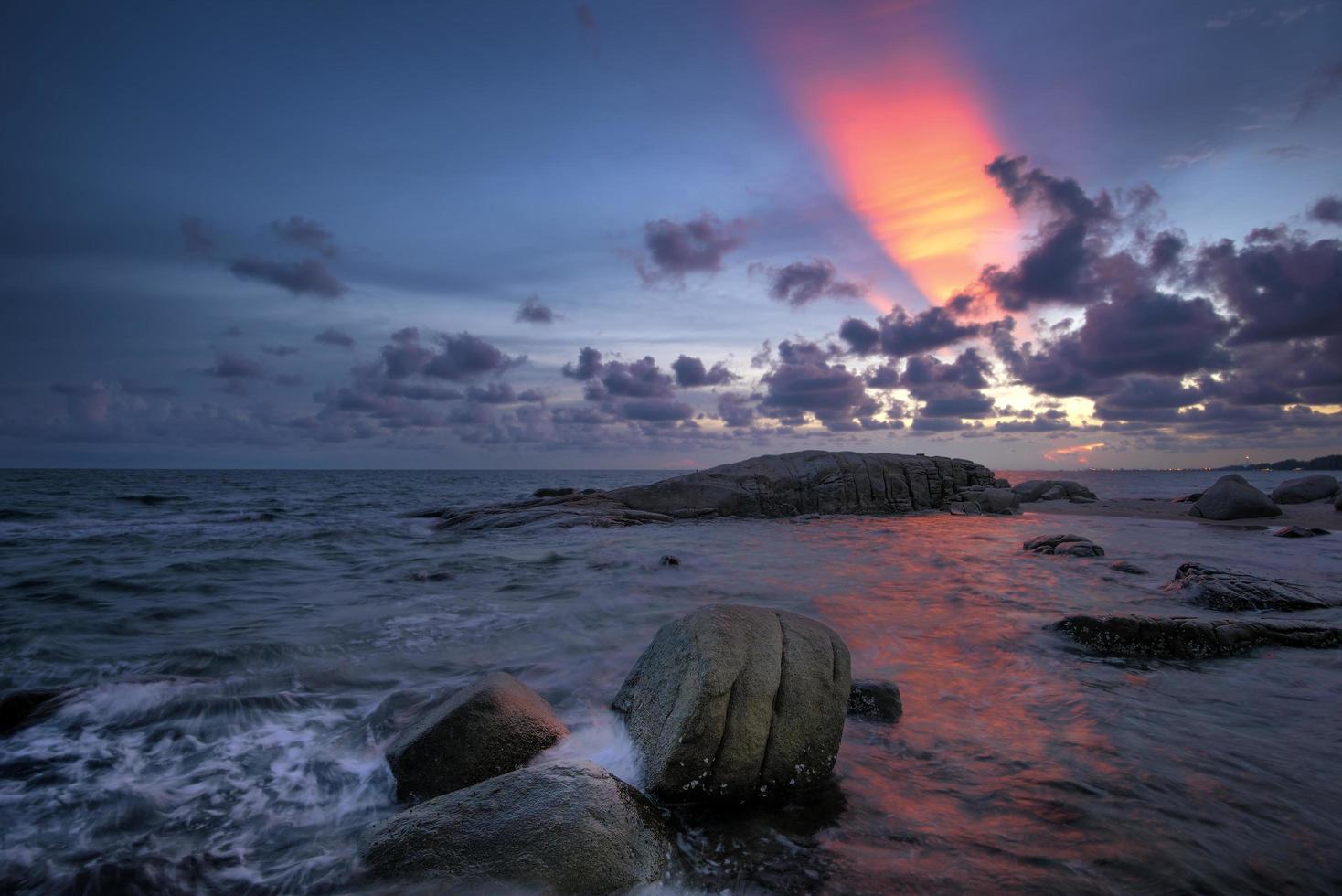 Twilight over the sea photo