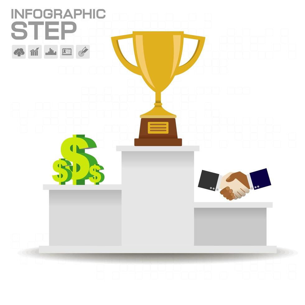 Sports winner podium vector