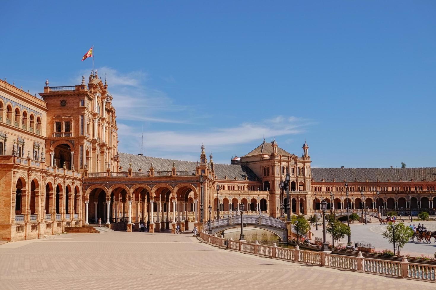 vista del paisaje de la plaza de españa foto