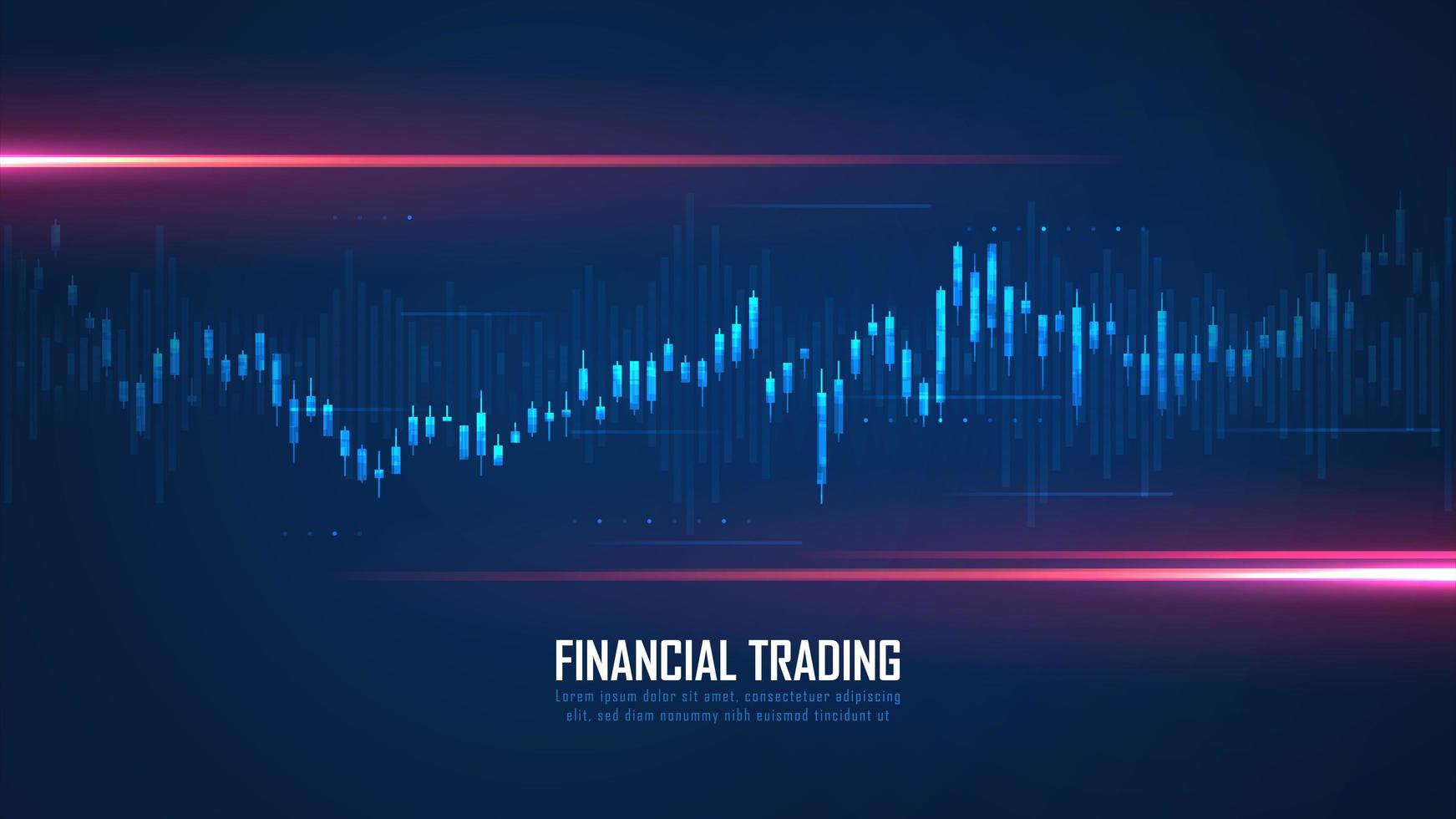 concepto gráfico del gráfico de bolsa vector