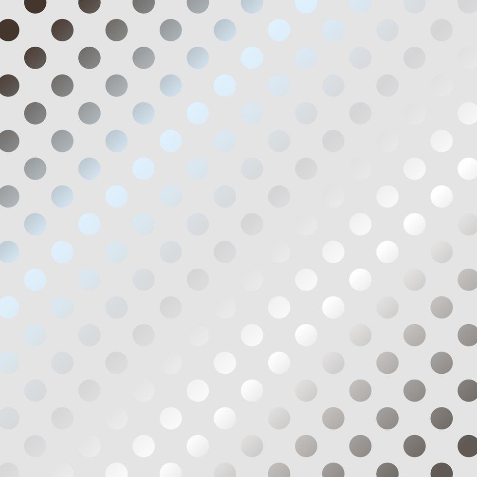 Silver polka dot pattern vector