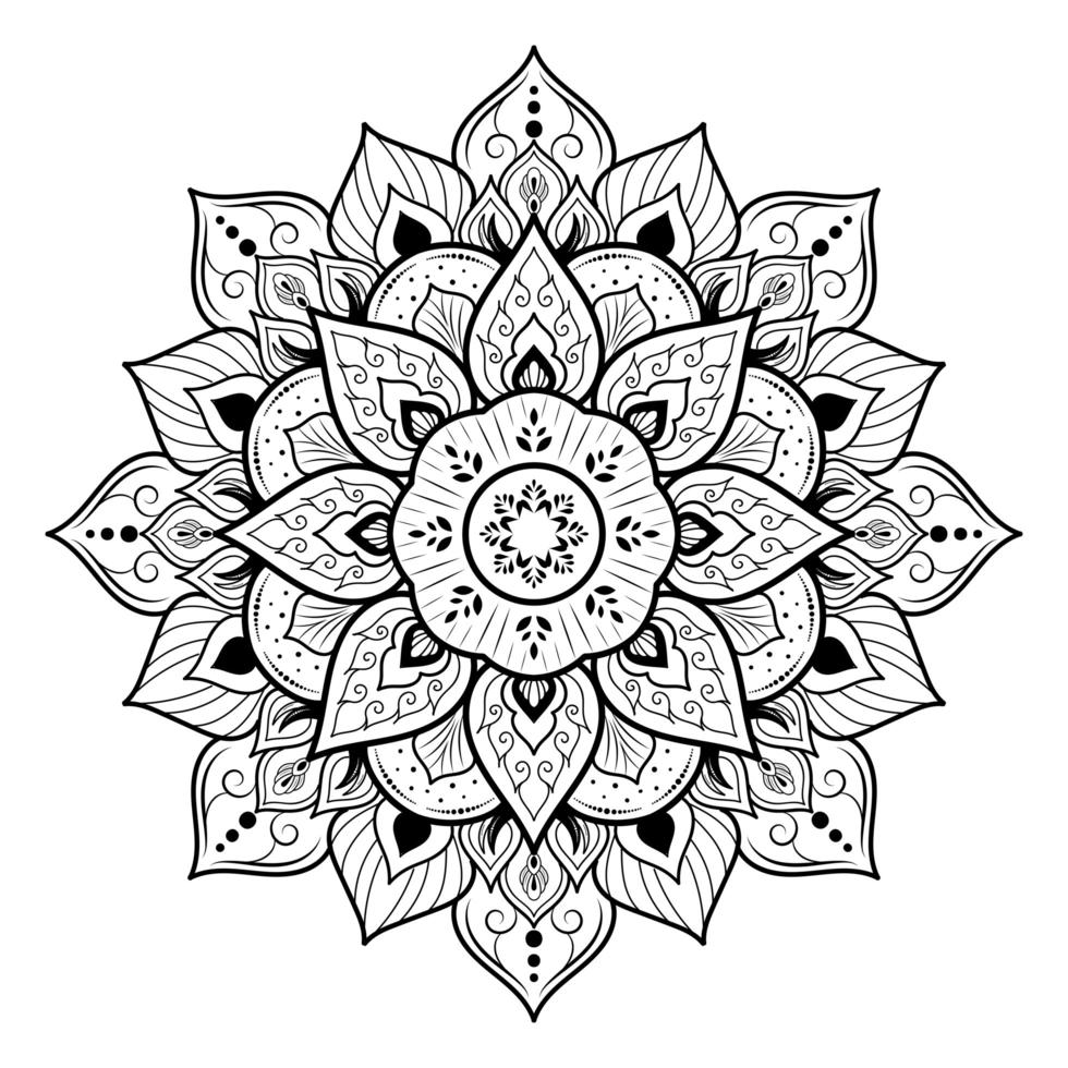 Oriental decorative mandala vector